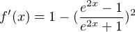 Hyperbolic tangent (Tanh) derivative